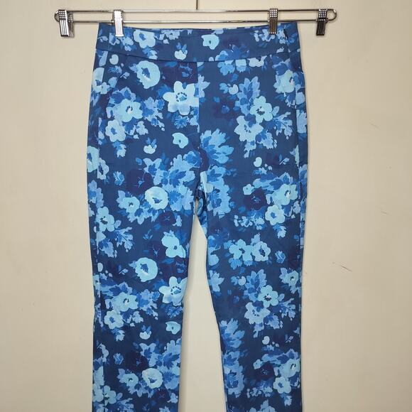 J. Crew Remi Ankle Pants 8 Tall Floral Office Work - Picture 4 of 8